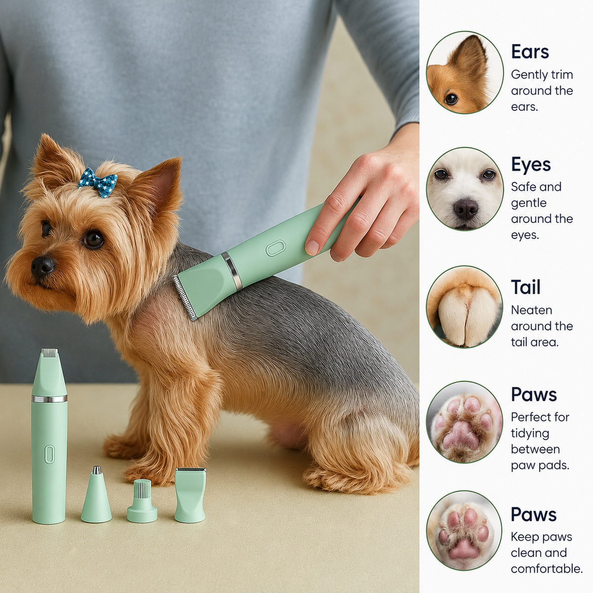 Premium 4-in-1 electric groomer - ClipperPro™