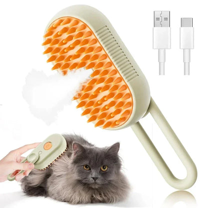 Electric Steam Brush for Pets 3 in 1